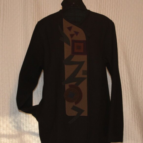 VTG Beppa Wool Coat with applique designs circa 1980's - Picture 2 of 10